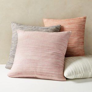 West Elm Silk Striations Pillow Covers